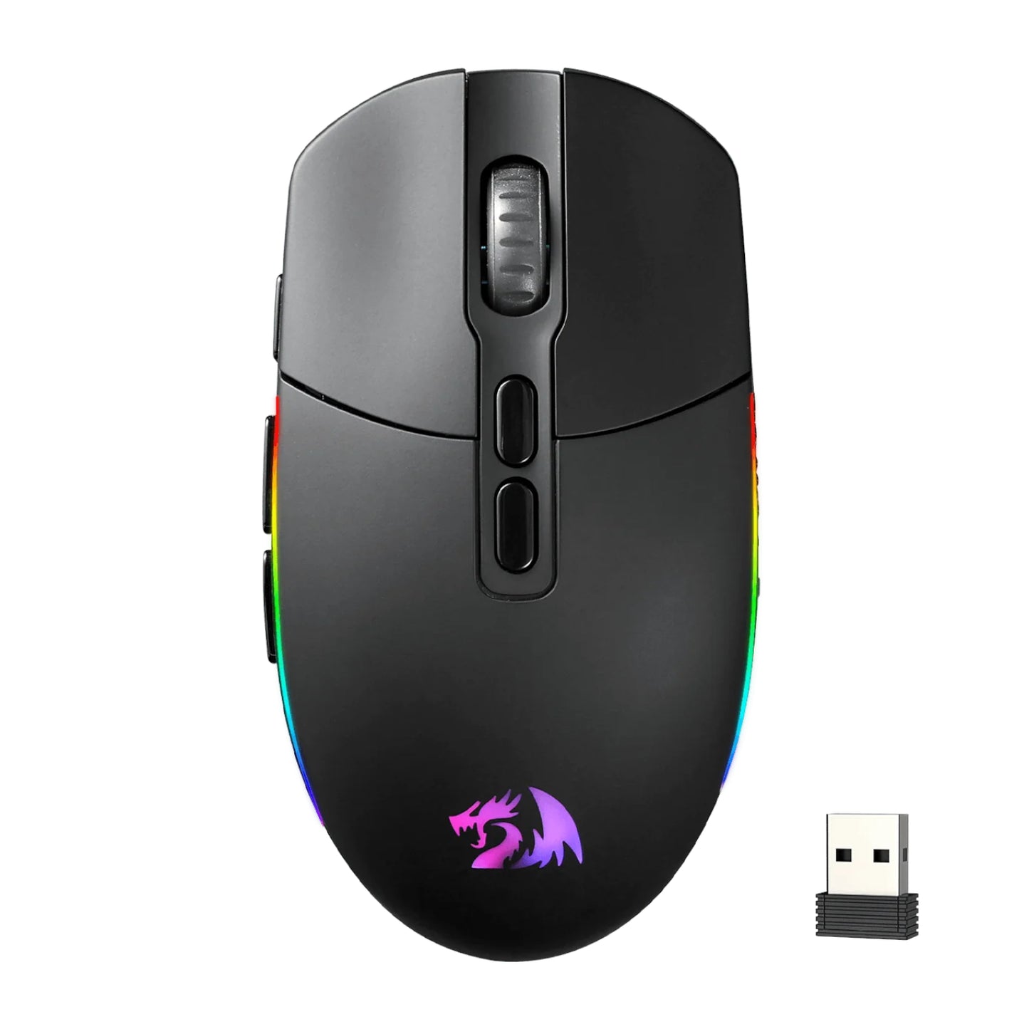 Redragon M719 Pro Invader 10000DPI 2.4GHZ Wireless Gaming Mouse Black