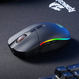 Redragon M719 Pro Invader 10000DPI 2.4GHZ Wireless Gaming Mouse Black image 5