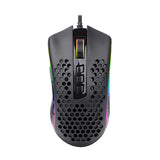 Redragon Storm 12400DPI 7 Buttons|ergonomic DESIGN|P3327 Optical Sensor|lightweight Body|rgb Backlit Gaming Mouse Black