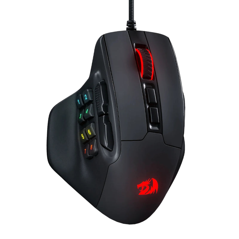 Redragon Aatrox 6200DP RGB Mmo Gaming Mouse Black