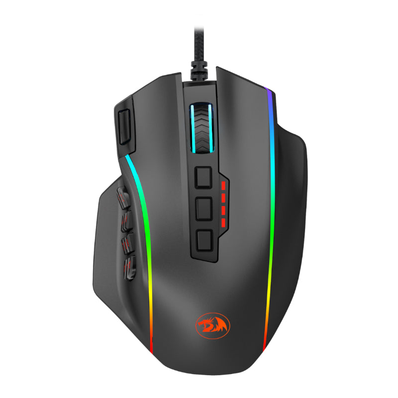 Redragon Perdiction 4 12400DPI RGB Mmo Ergo Gaming Mouse Black