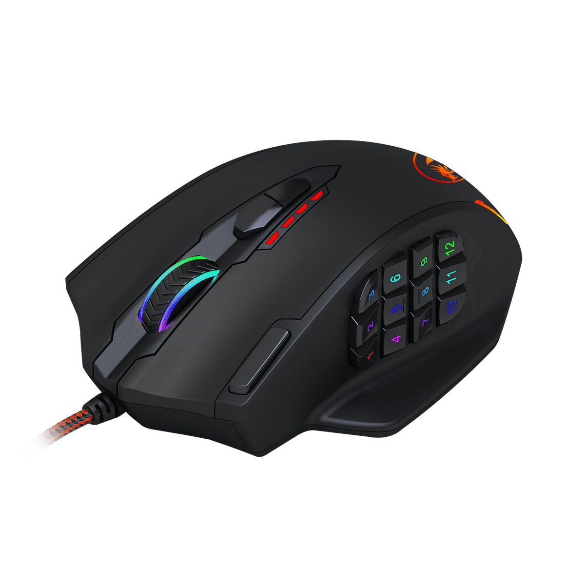 Redragon Impact 12400DPI Mmo Gaming Mouse Black image 2