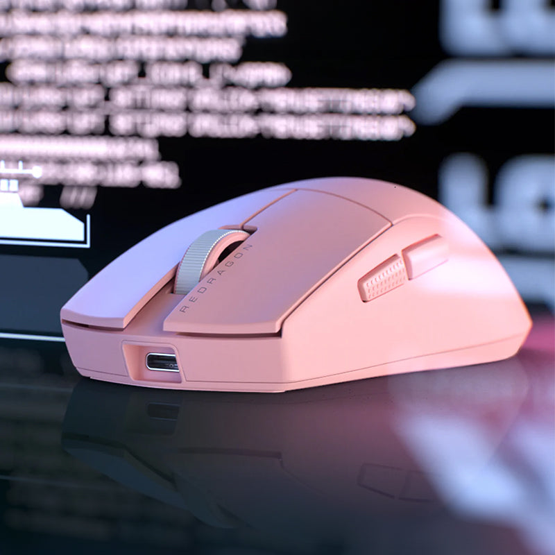 Redragon M916 Pro 1K 3-MODE Wireless Gaming Mouse Pink image 4