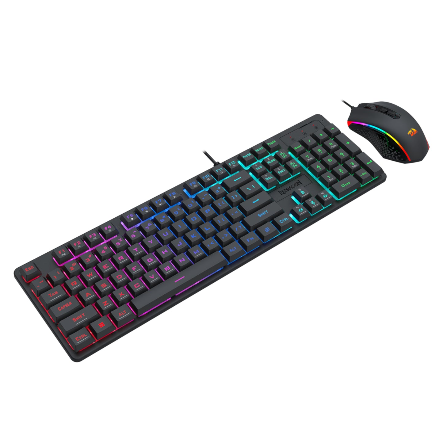 Redragon S107 RGB Gaming Essentials Wired Gaming Keyboard And Mouse Bundle image 3