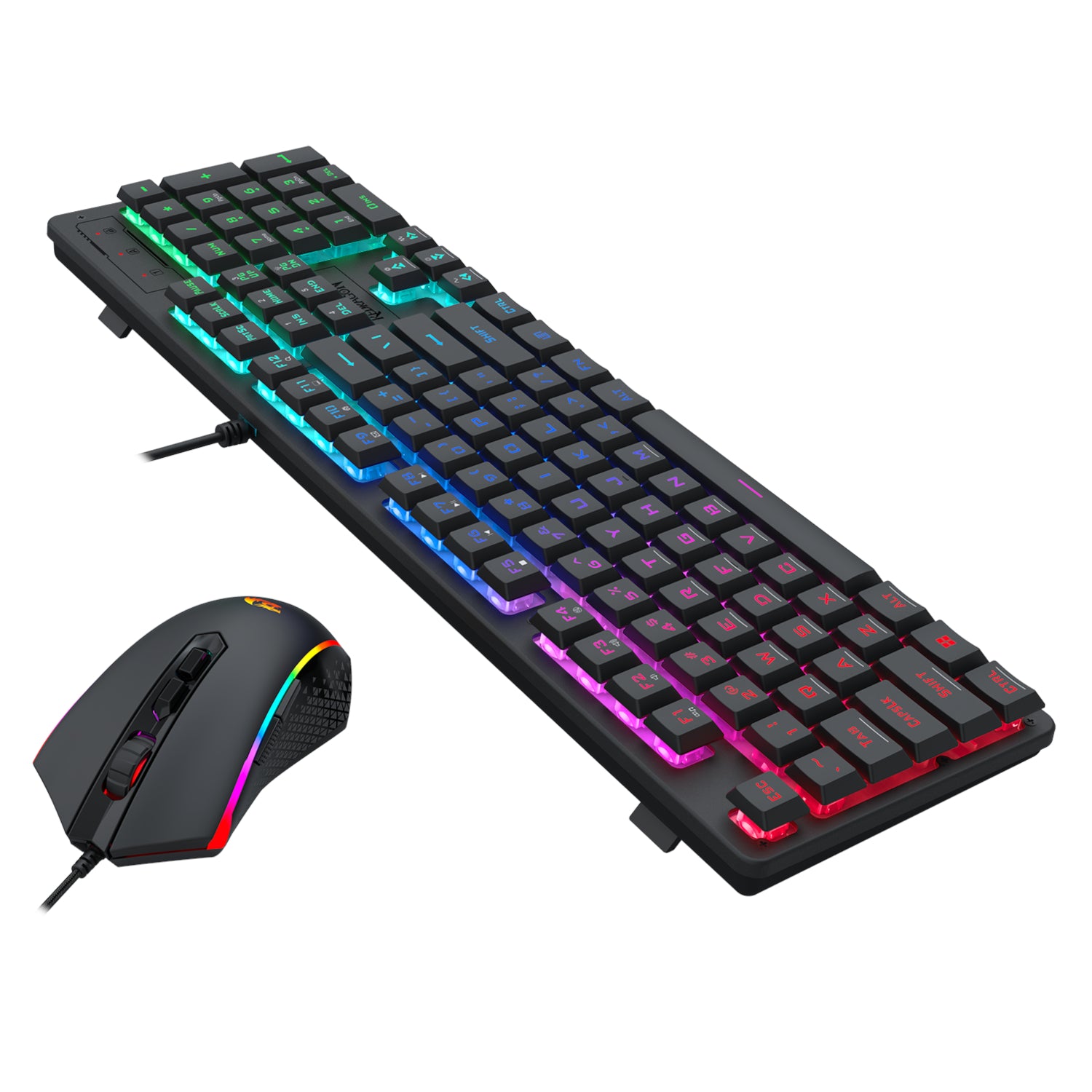 Redragon S107 RGB Gaming Essentials Wired Gaming Keyboard And Mouse Bundle image 4