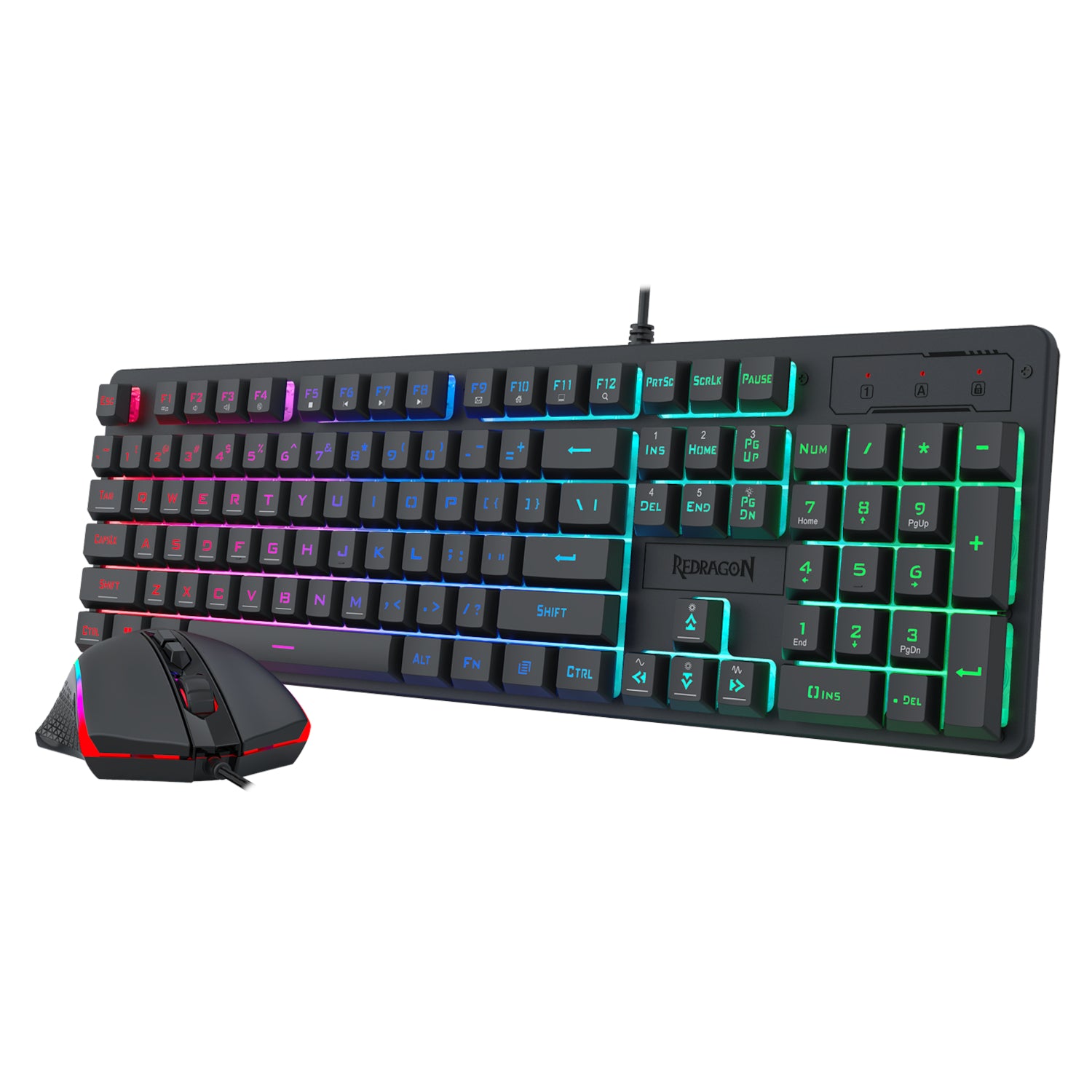 Redragon S107 RGB Gaming Essentials Wired Gaming Keyboard And Mouse Bundle image 6