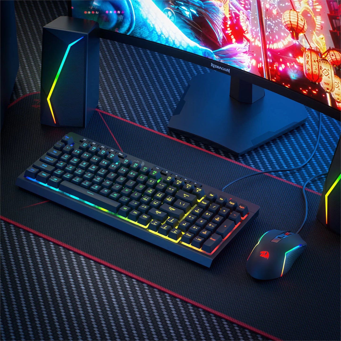 Redragon Rylo S141 Membrane Gaming Keyboard And Mouse Wired Combo image 3