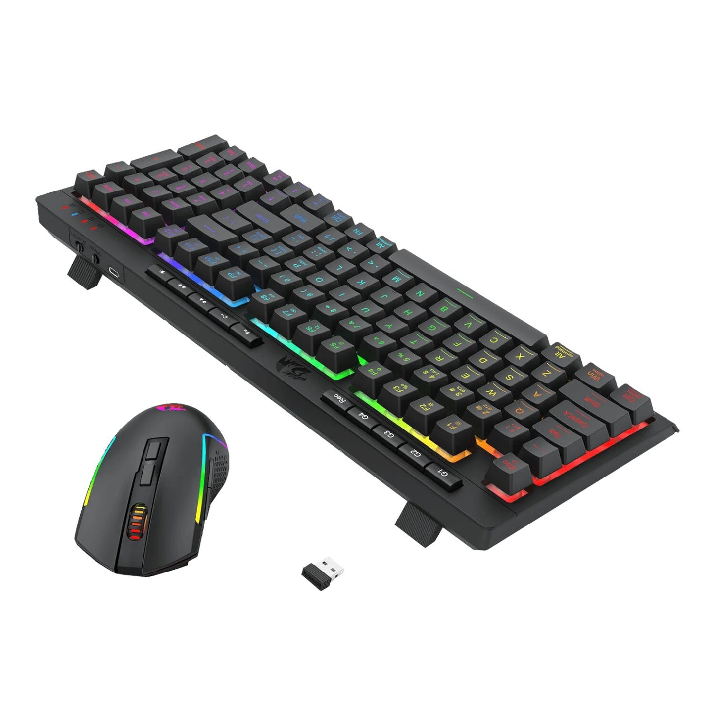 Redragon Rylo Pro S142 Tri-Mode RGB Gaming Keyboard And Mouse Combo image 5