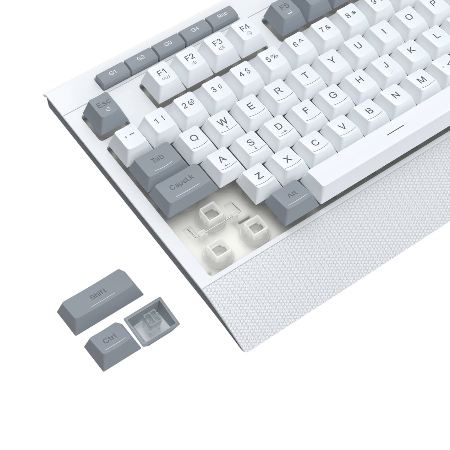 Redragon S151 Wired RGB Gaming Keyboard And Mouse Combo White And Grey image 4