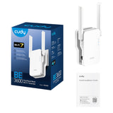 Cudy BE3600 Dual-Band WI-FI 7 Mesh Range Extender (wall Plug) White image 5