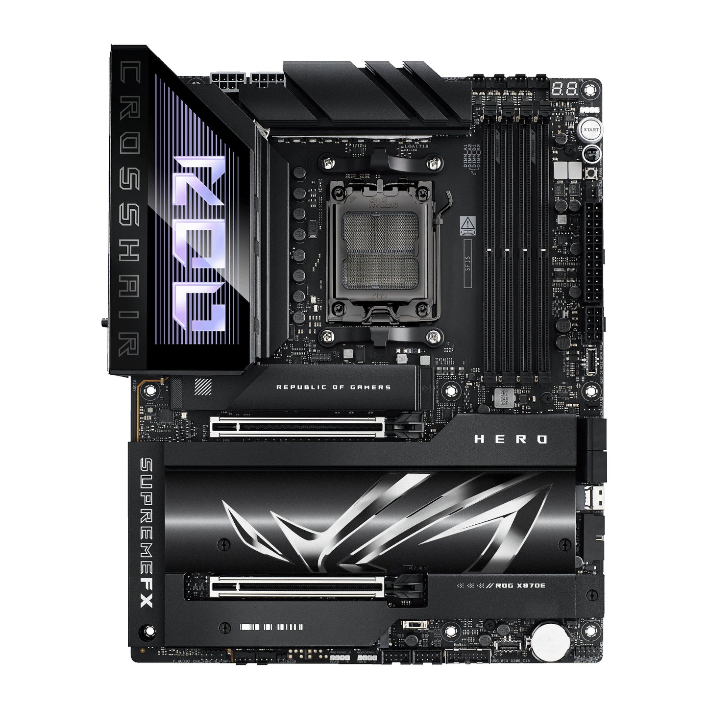 Asus Rog Crosshair X870E Hero ATX Gaming Motherboard image 2