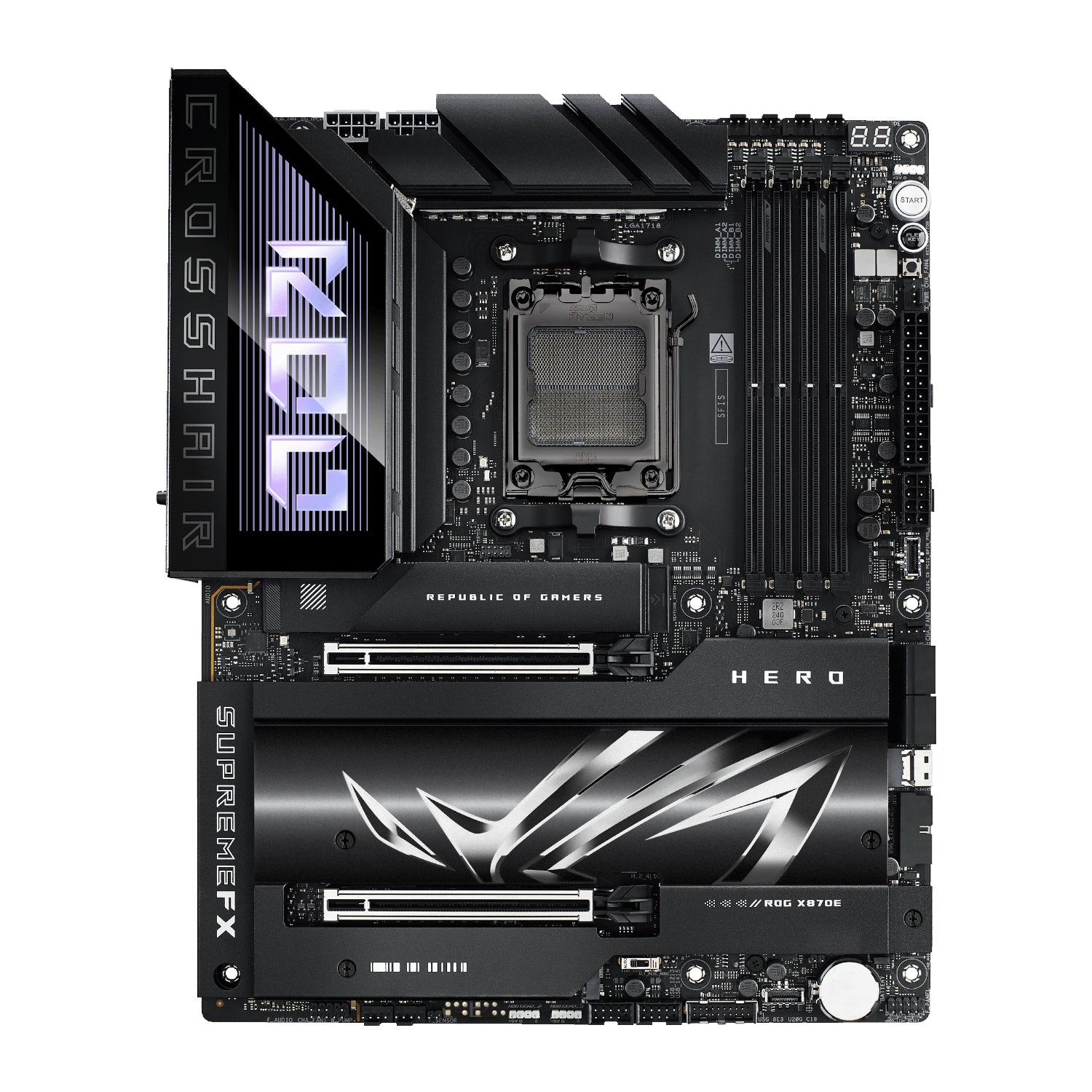 Asus Rog Crosshair X870E Hero ATX Gaming Motherboard image 2