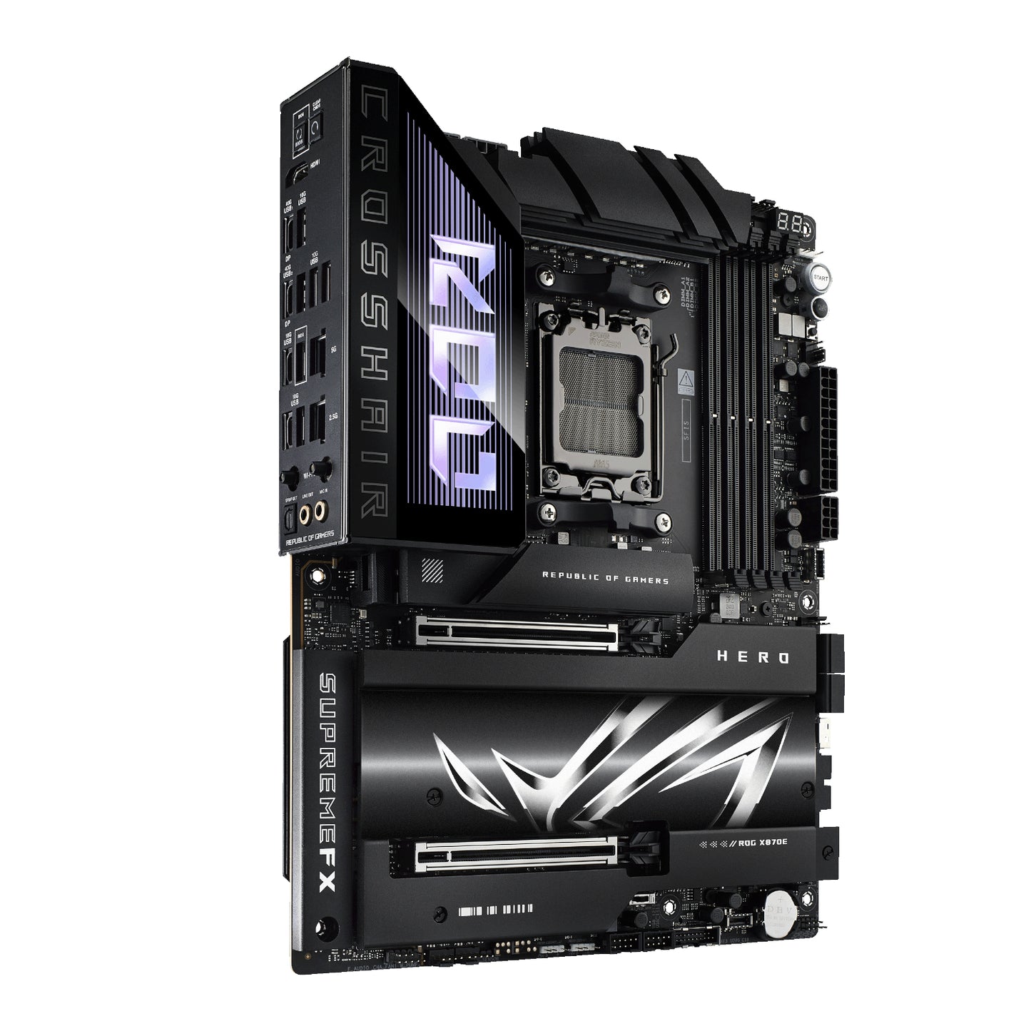 Asus Rog Crosshair X870E Hero ATX Gaming Motherboard image 3