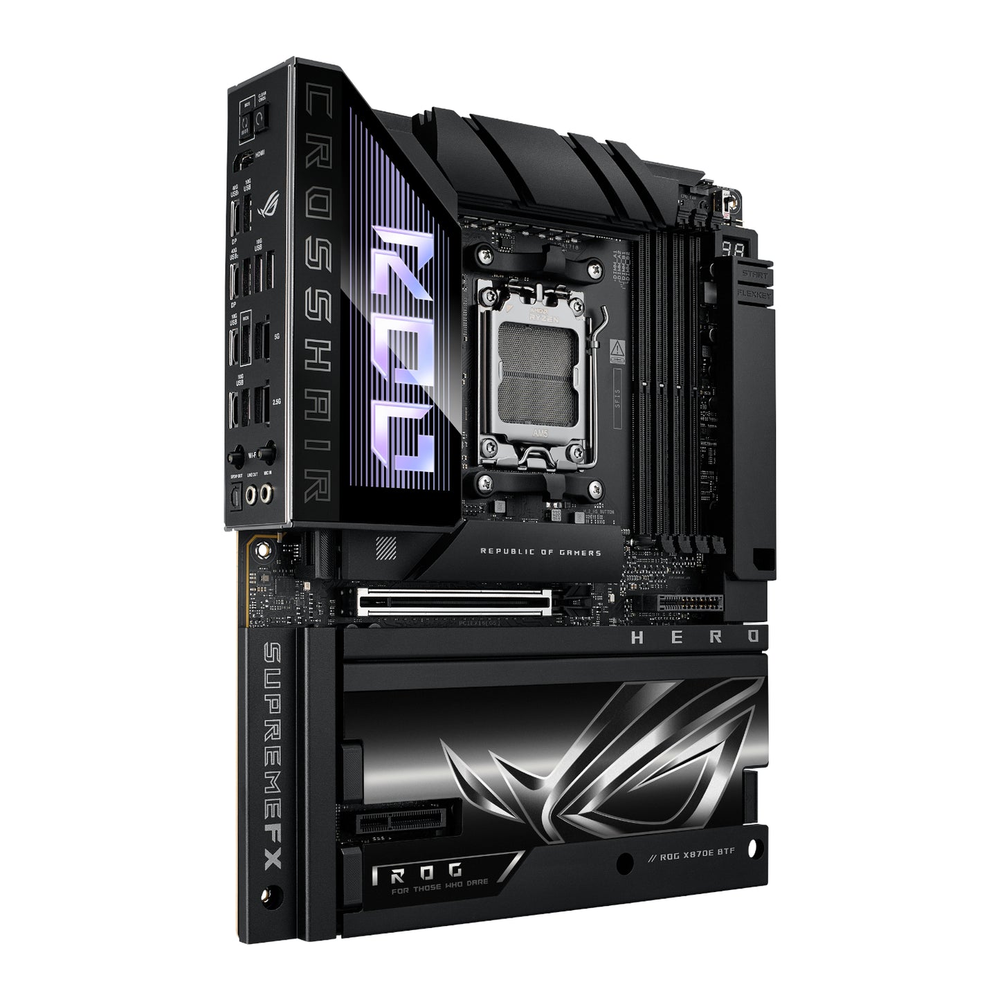 Asus Rog Crosshair X870E Hero Btf AMD AM5 ATX Gaming Motherboard image 3