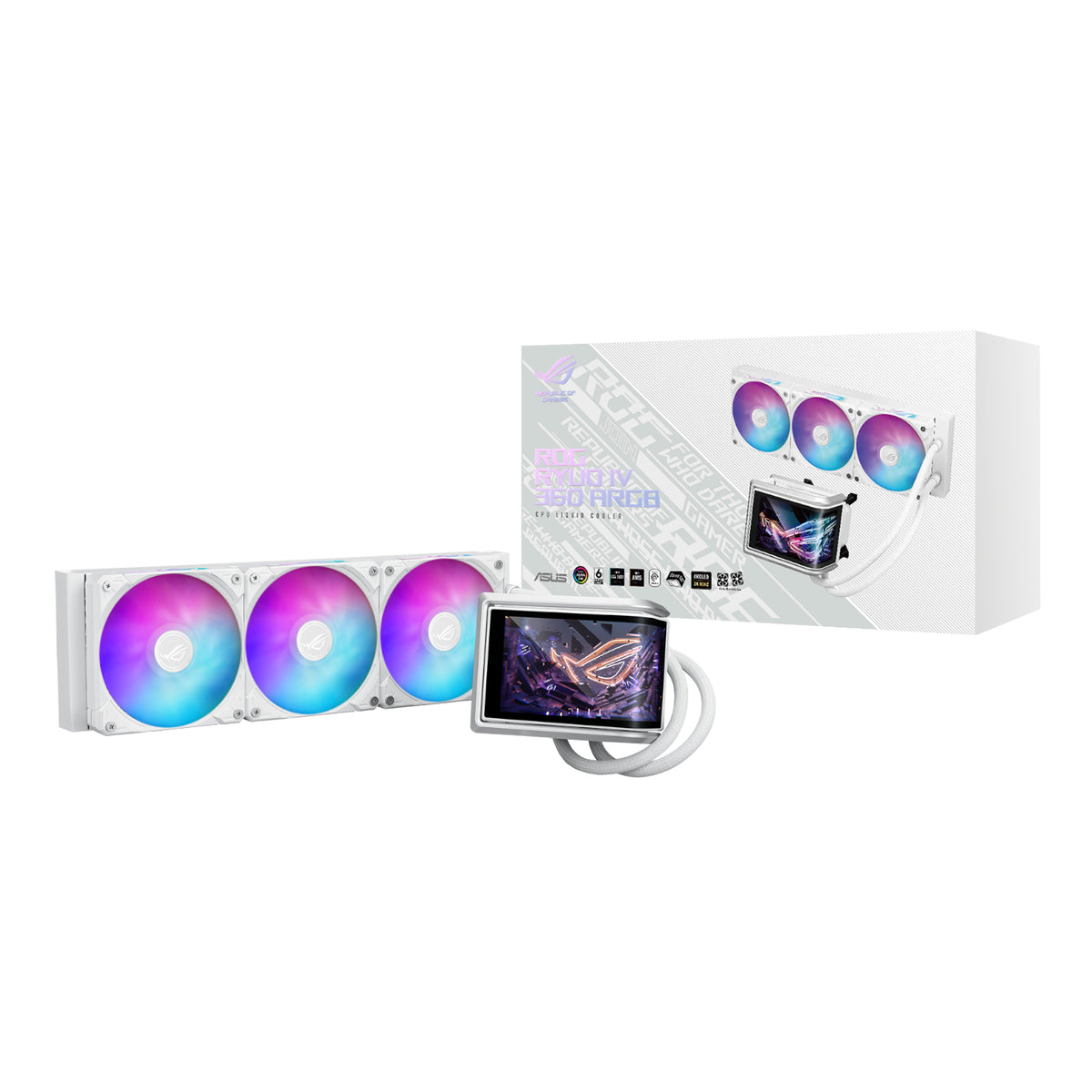 Asus Rog Ryuo Iv 360 ARGB Liquid CPU Cooler White Edition