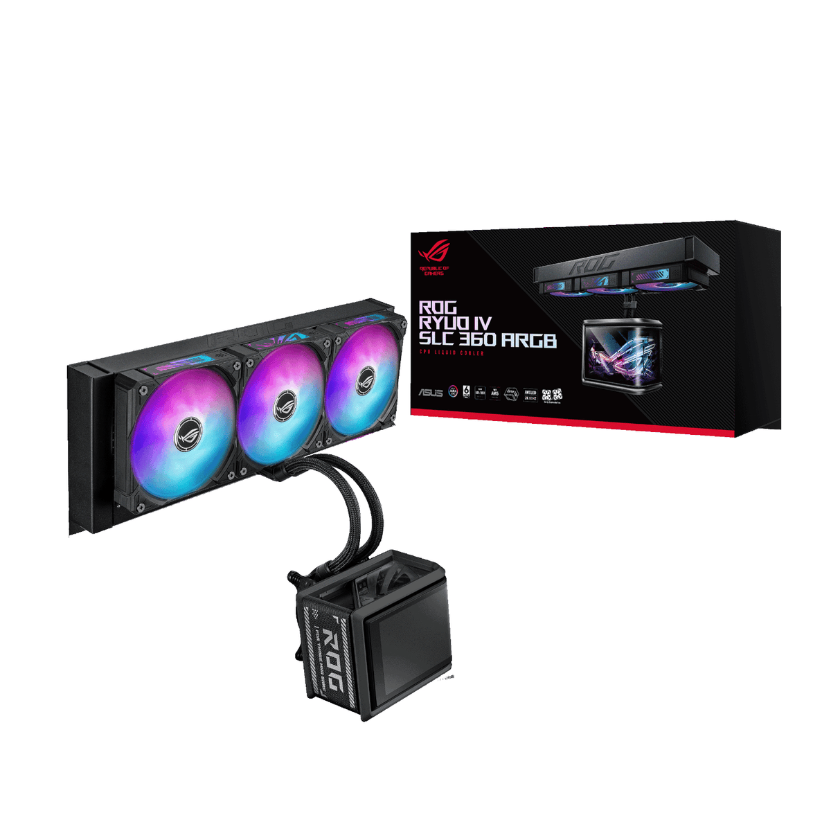 Asus Rog Ryuo Iv Slc 360MM ARGB Liquid CPU Cooler Black