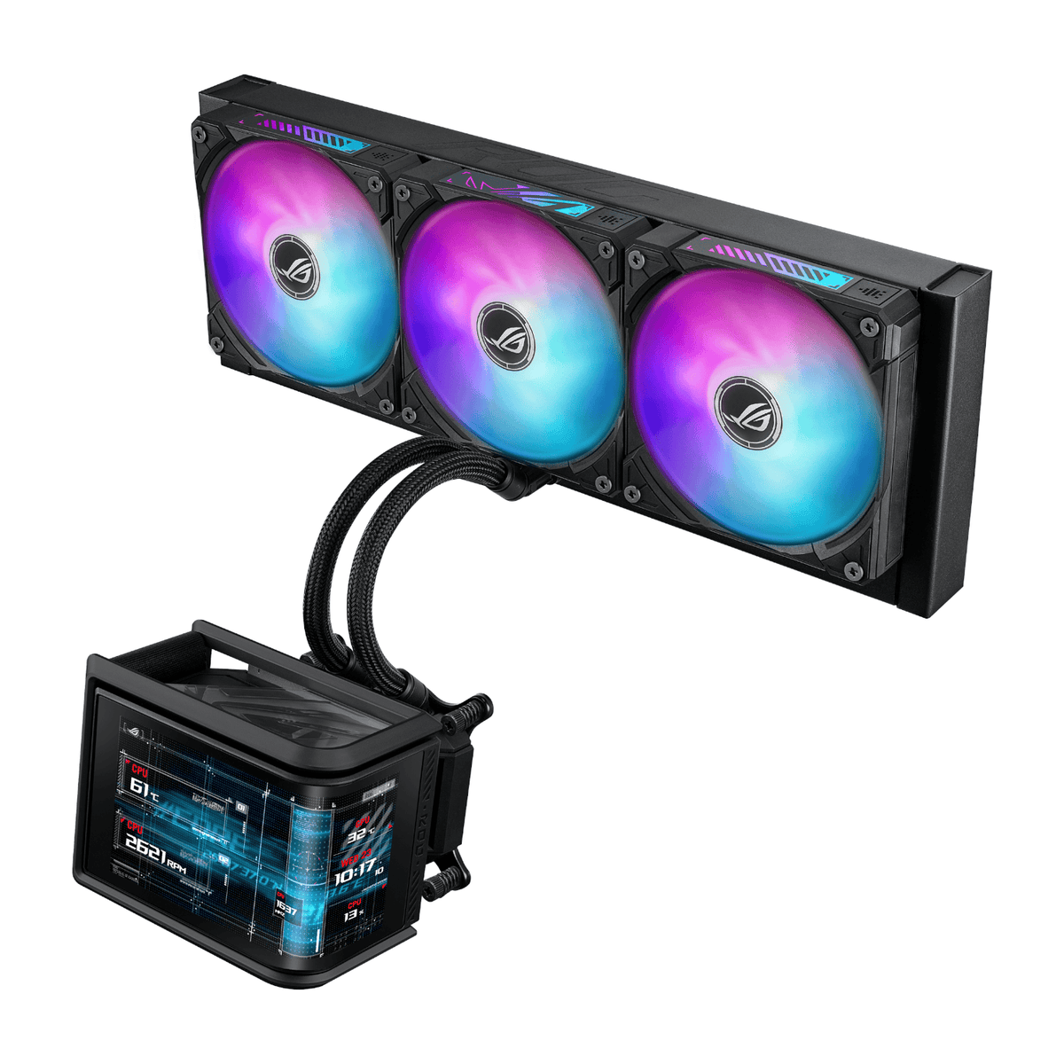 Asus Rog Ryuo Iv Slc 360MM ARGB Liquid CPU Cooler Black image 3