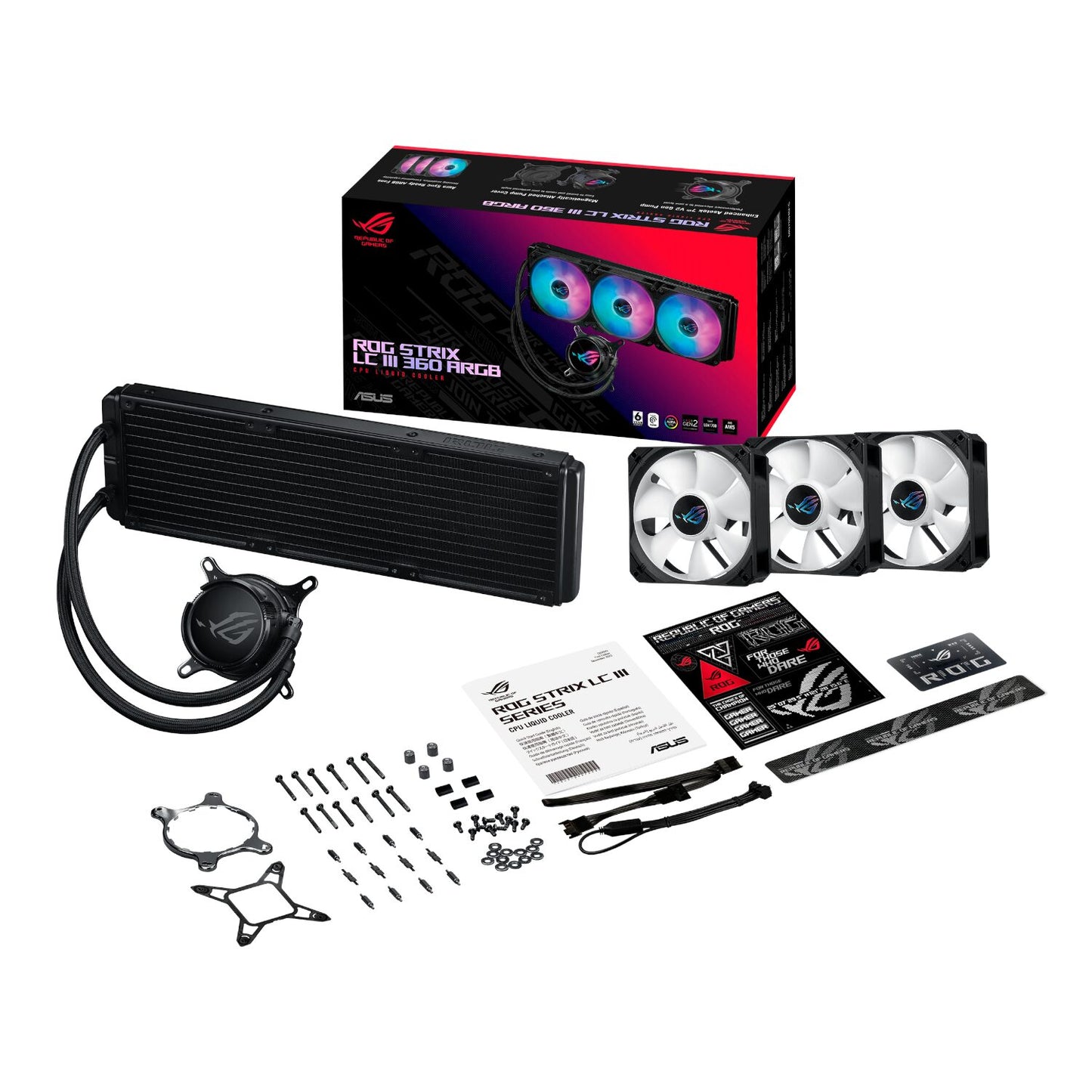 Asus Rog Strix Lc III 360 ARGB Liquid CPU Cooler Black image 6