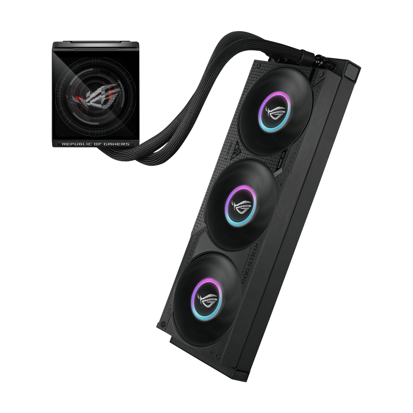 Asus Rog Strix Lc Iv 360 ARGB Lcd Liquid Cooler Black image 3