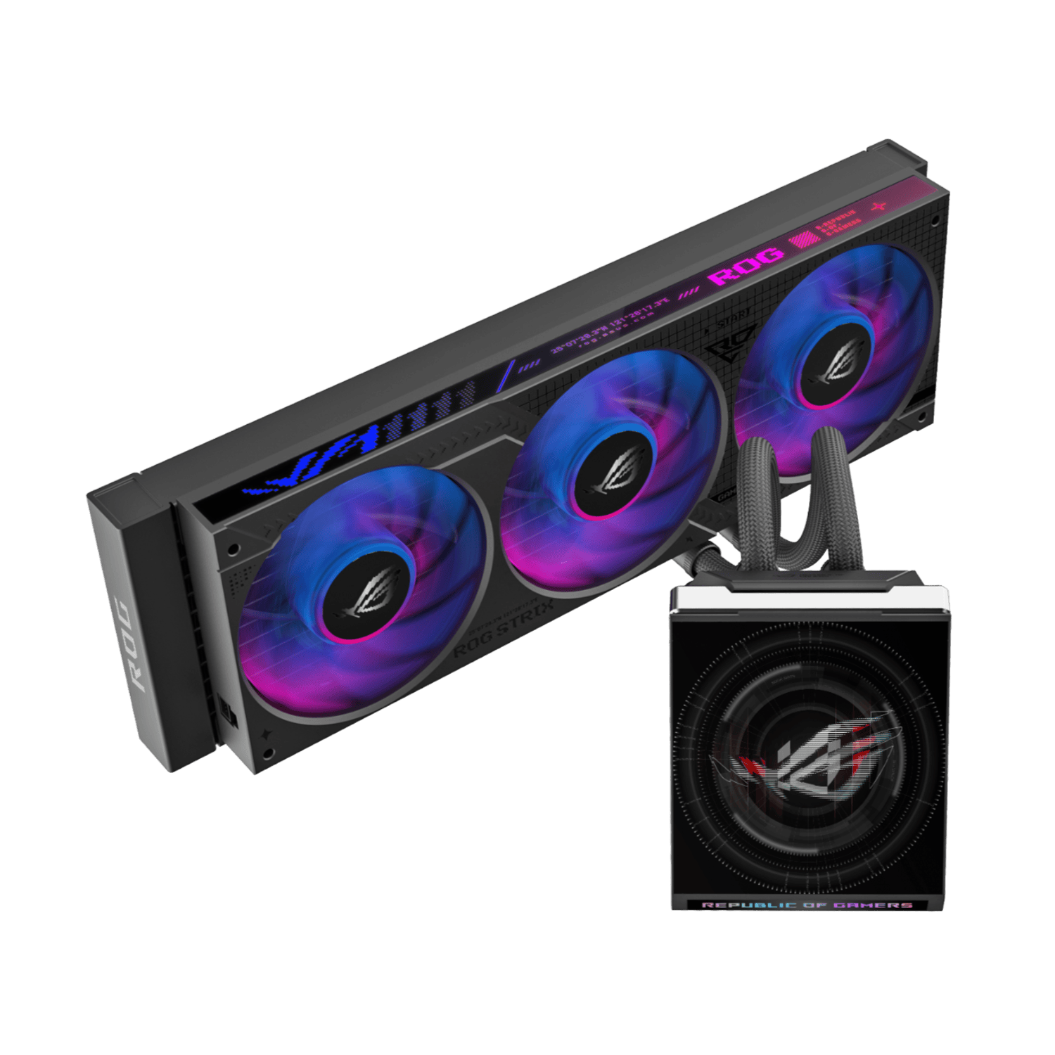 Asus Rog Strix Slc Iv 360 ARGB Lcd Liquid CPU Cooler Black
