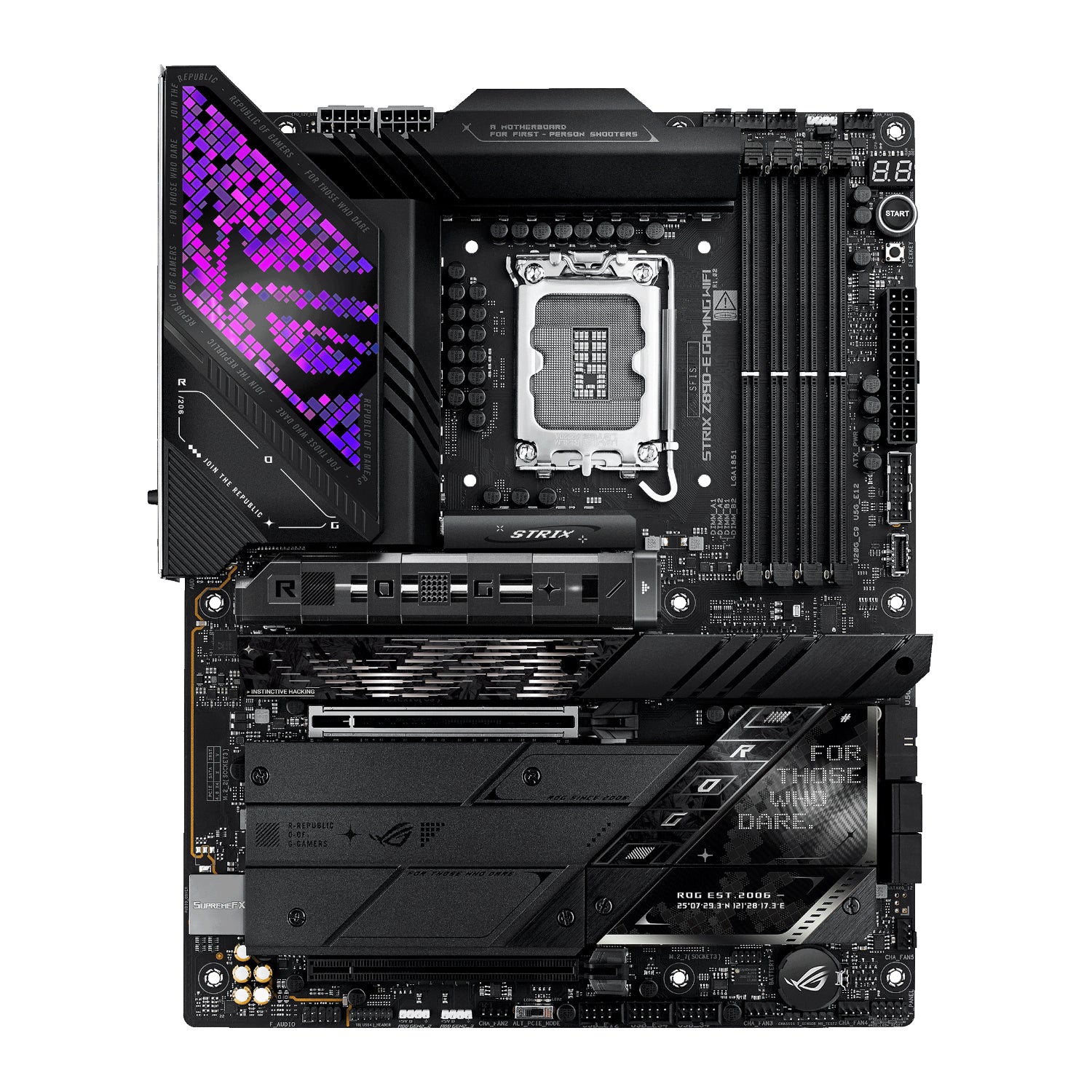 Asus Rog Strix Z890-E Gaming WIFI INTEL LGA1851 ATX Gaming Motherboard image 2