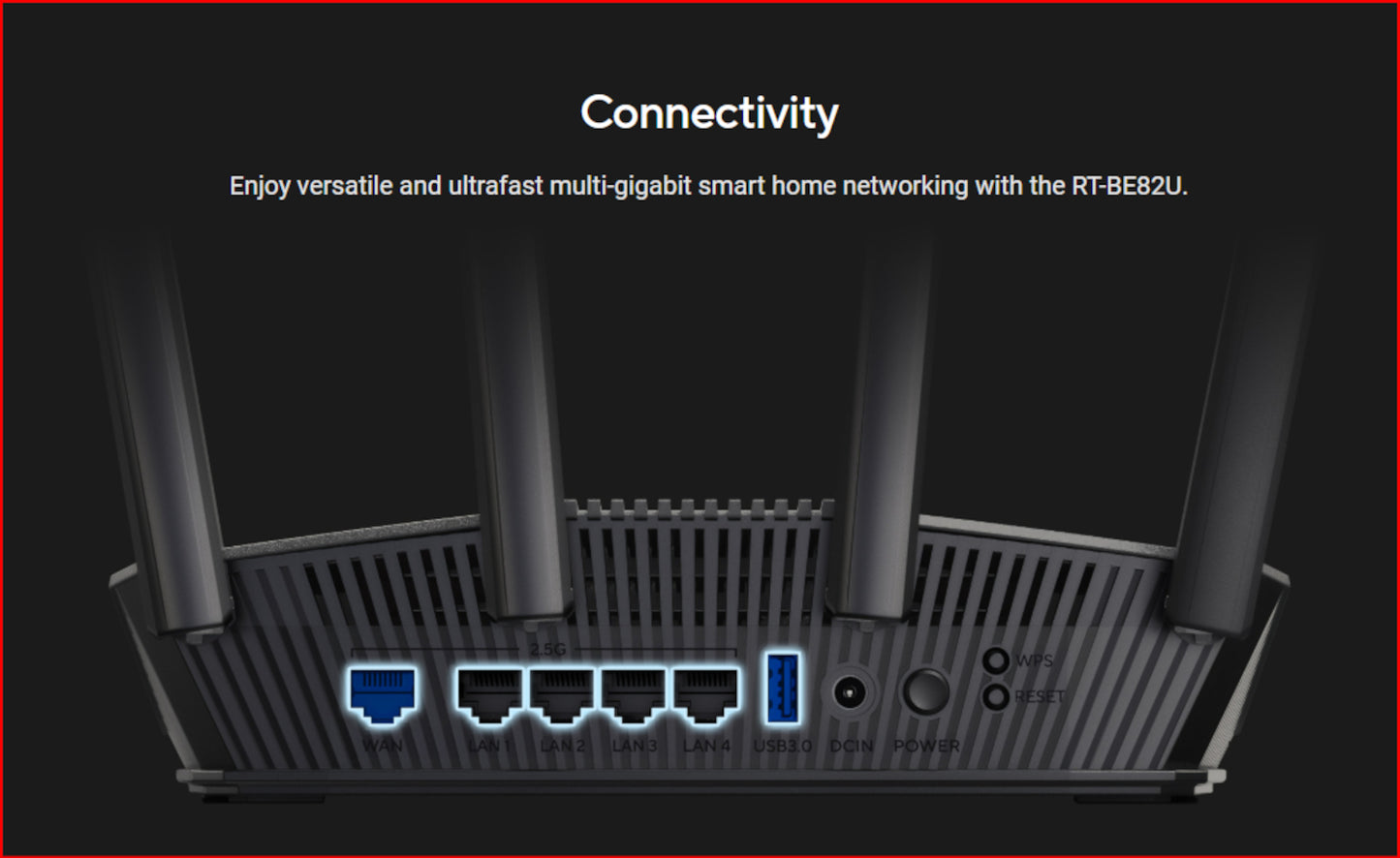 Asus WI-FI 7 Dual-Band 2.5GBE Router Black image 4