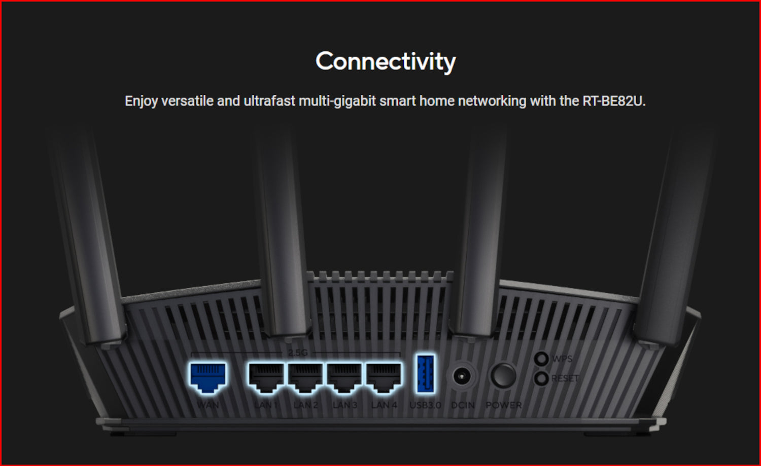 Asus WI-FI 7 Dual-Band 2.5GBE Router Black image 4