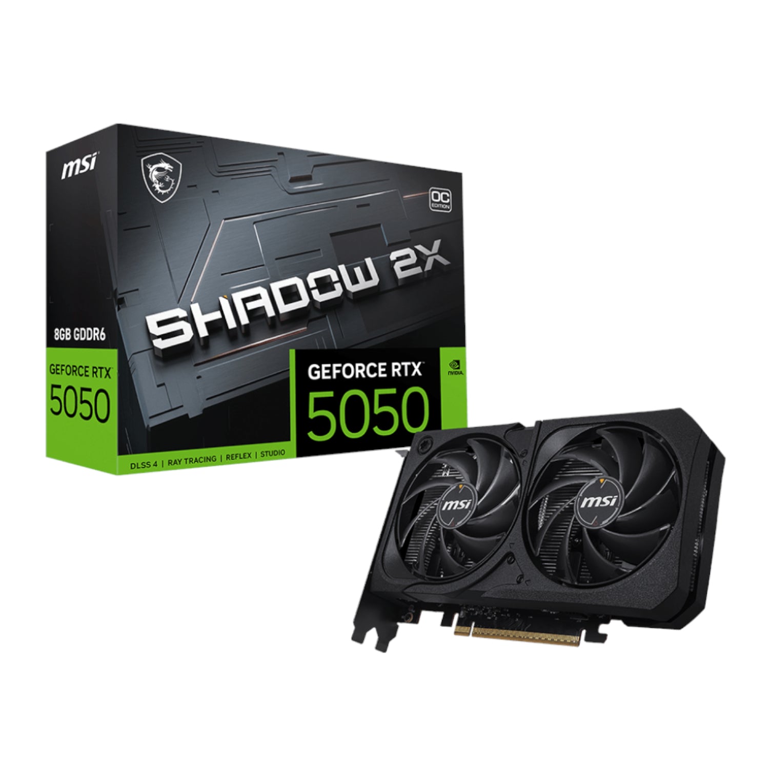 Msi Nvidia Geforce Rtx 5050 Shadow 2X Oc 8GB Graphics Card