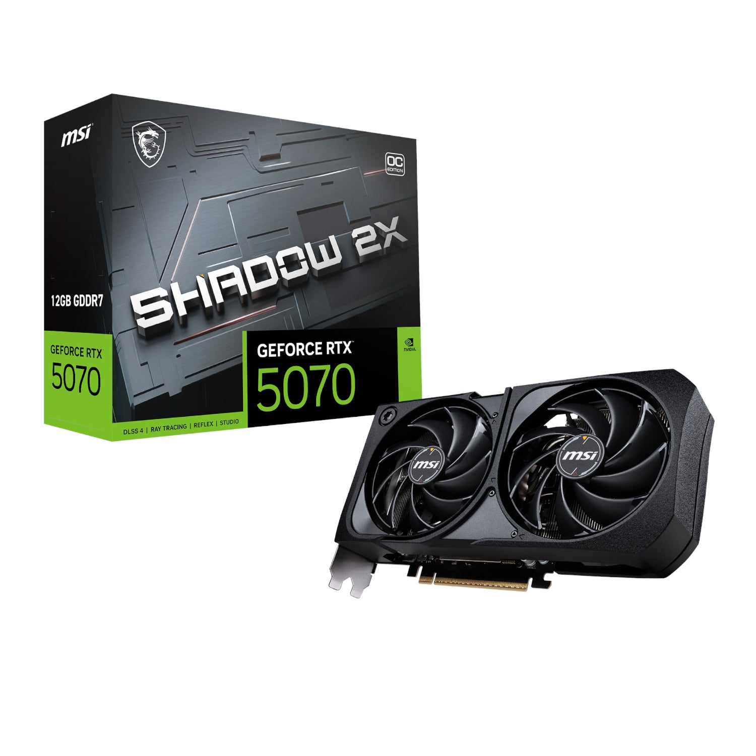 Msi Geforce Rtx 5070 Shadow 2X Oc 12GB Graphics Card