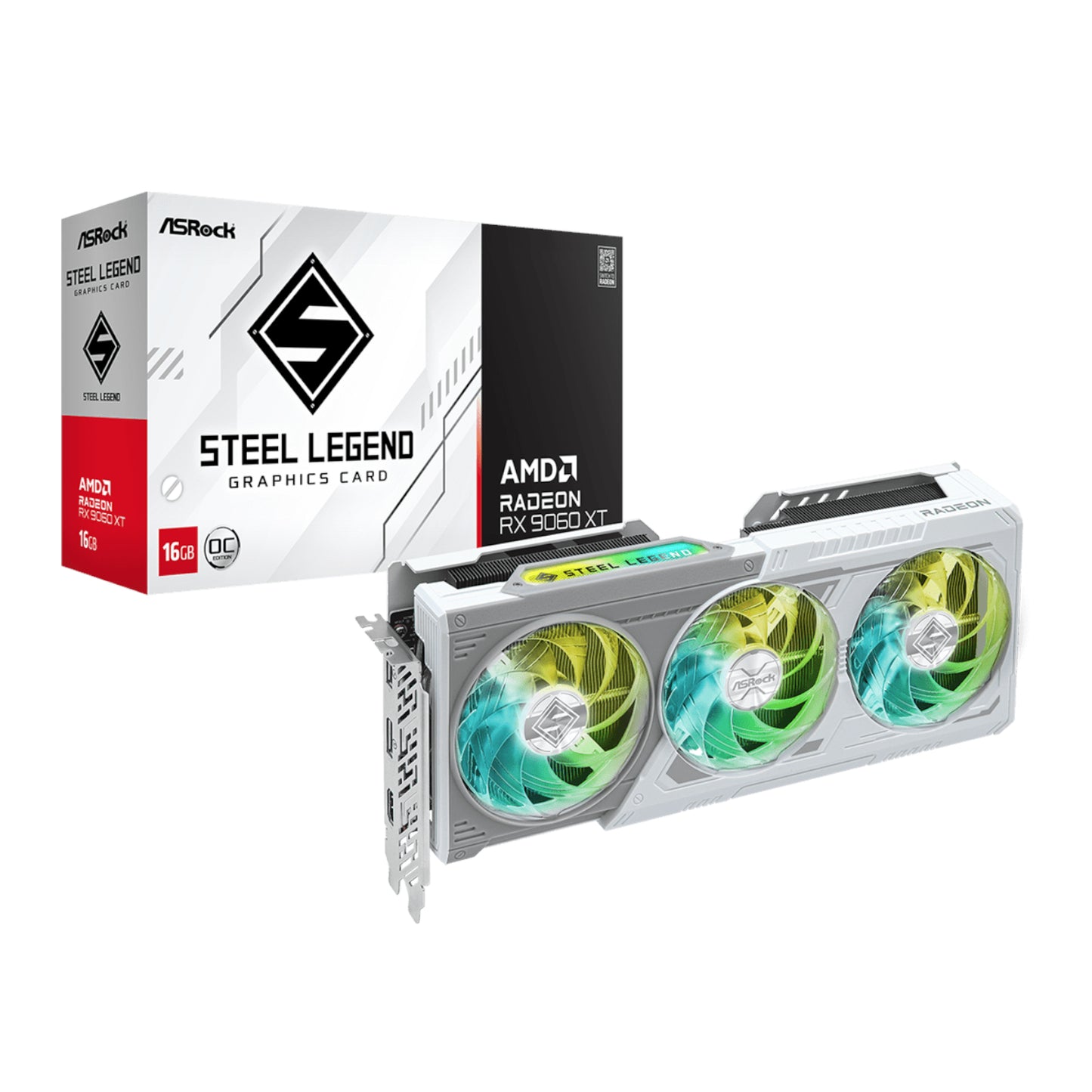 Asrock Radeon RX9060 Xt Steel Legend 16G Graphics Card