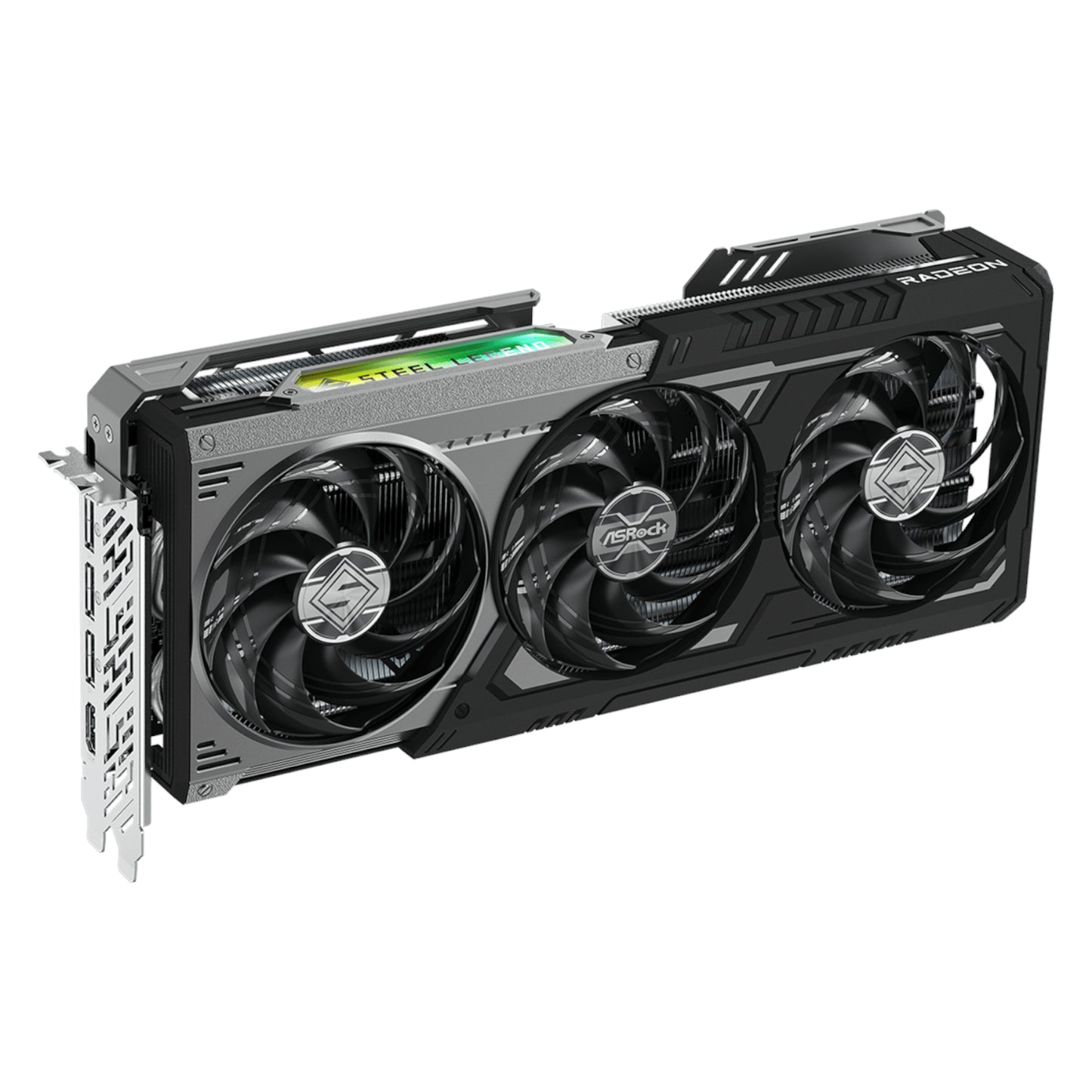 Asrock Radeon RX9070 Xt Steel Legend Dark 16GB Graphics Card image 4