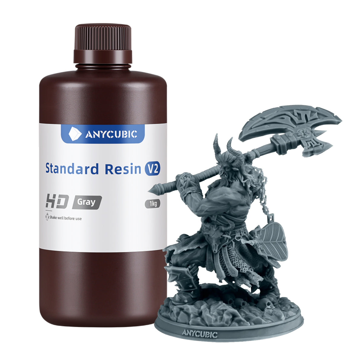Anycubic Standard Resin V2 1KG HD Grey