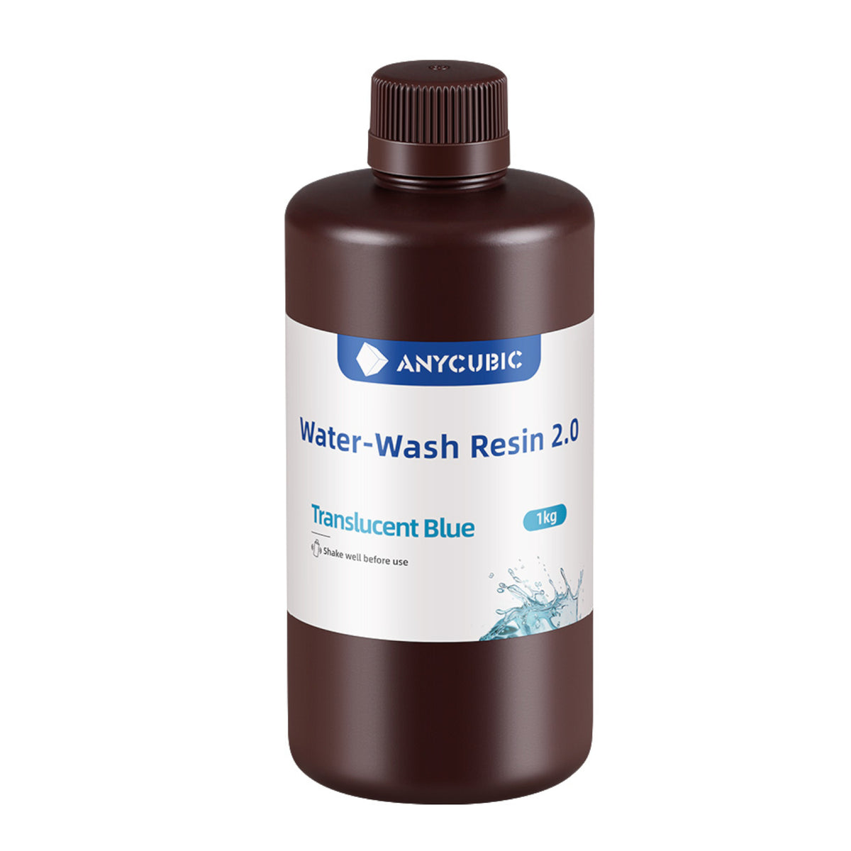 Anycubic Water Wash Resin 2.0 – Translucent Blue image 2