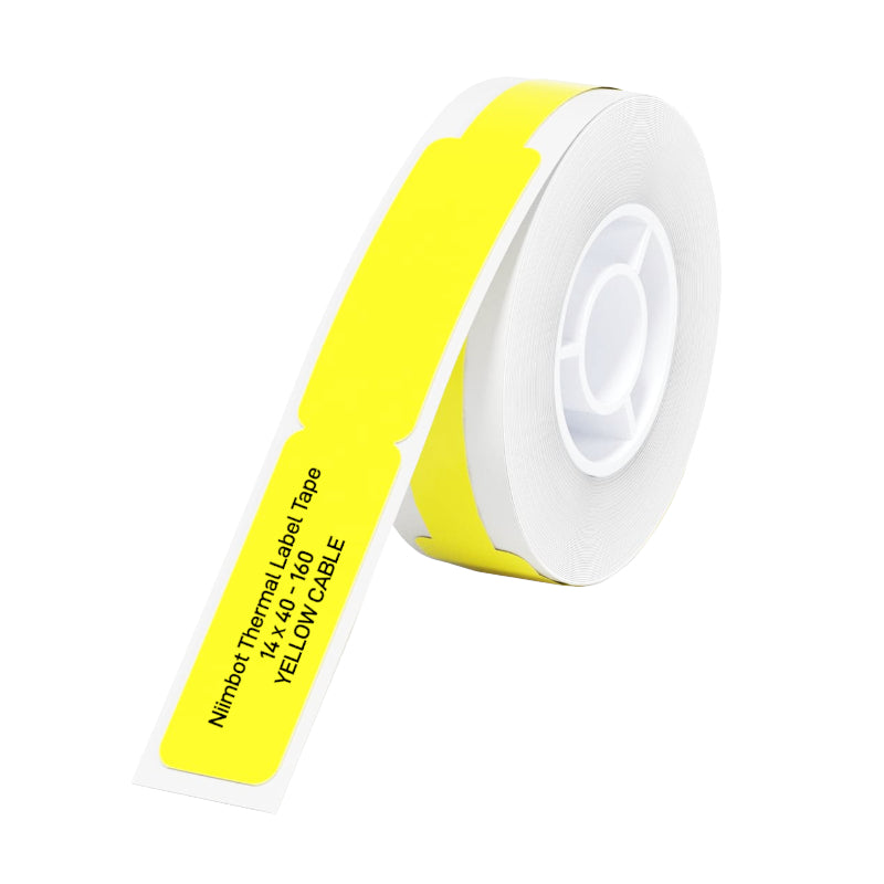 Niimbot D11/D110/D101/H1S Thermal Label 12.5X74MM 65 Labels Per Roll Yellow For Cable