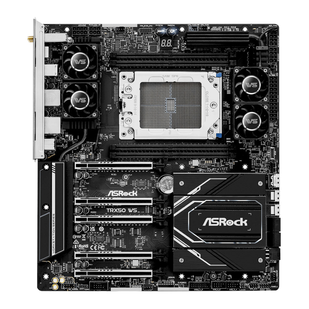 Asrock TRX50 Ws AMD TR5 Eatx Gaming Motherboard image 2