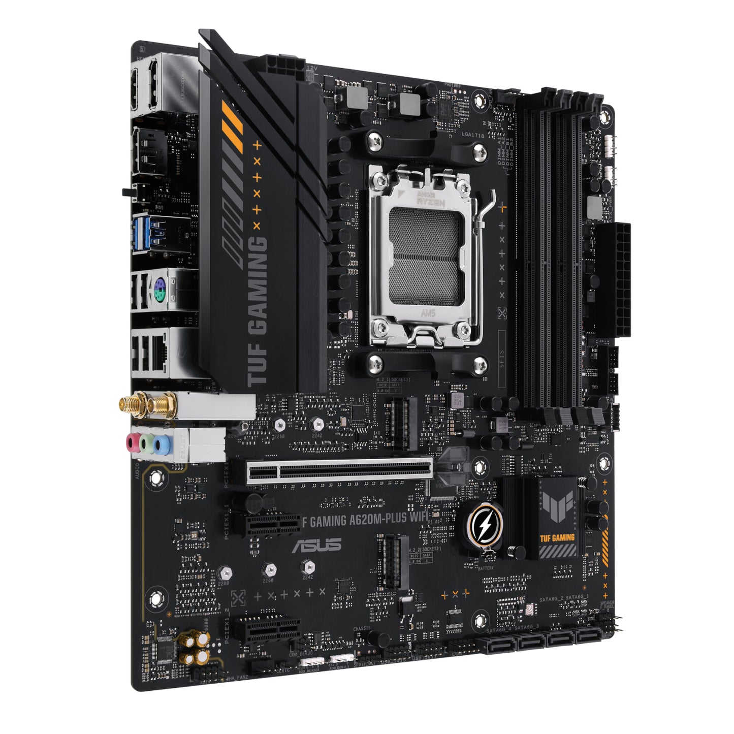 Asus Tuf Gaming A620M-PLUS AM5 WIFI M-ATX Motherboard image 3