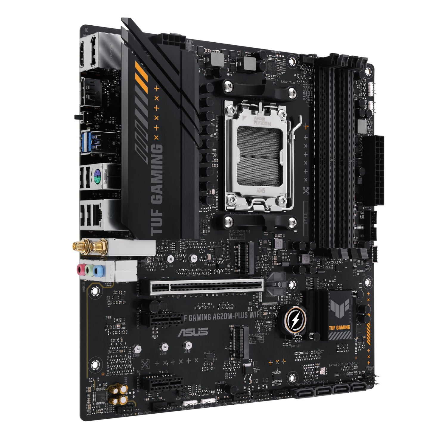 Asus Tuf Gaming A620M-PLUS AM5 WIFI M-ATX Motherboard image 3