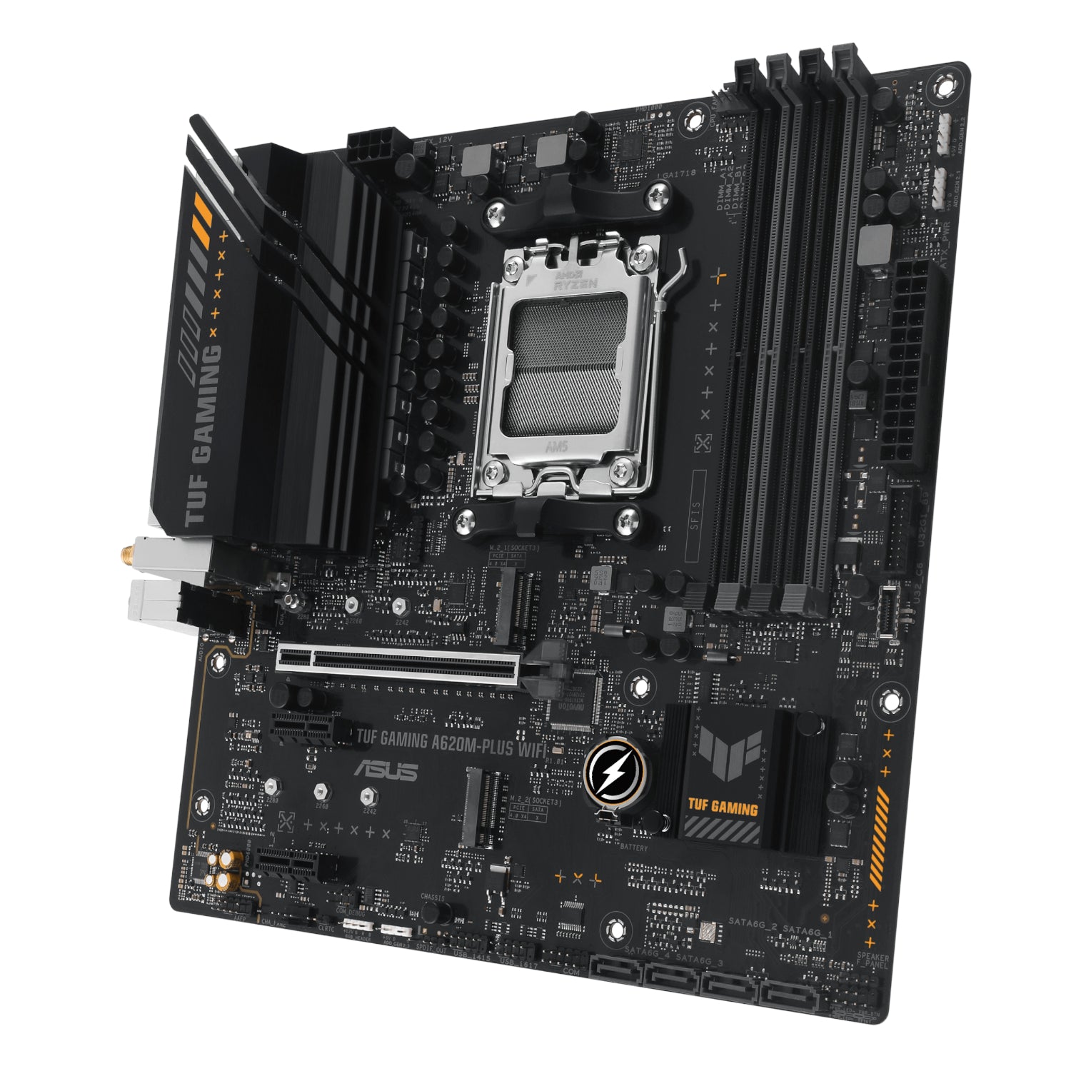 Asus Tuf Gaming A620M-PLUS AM5 WIFI M-ATX Motherboard image 4