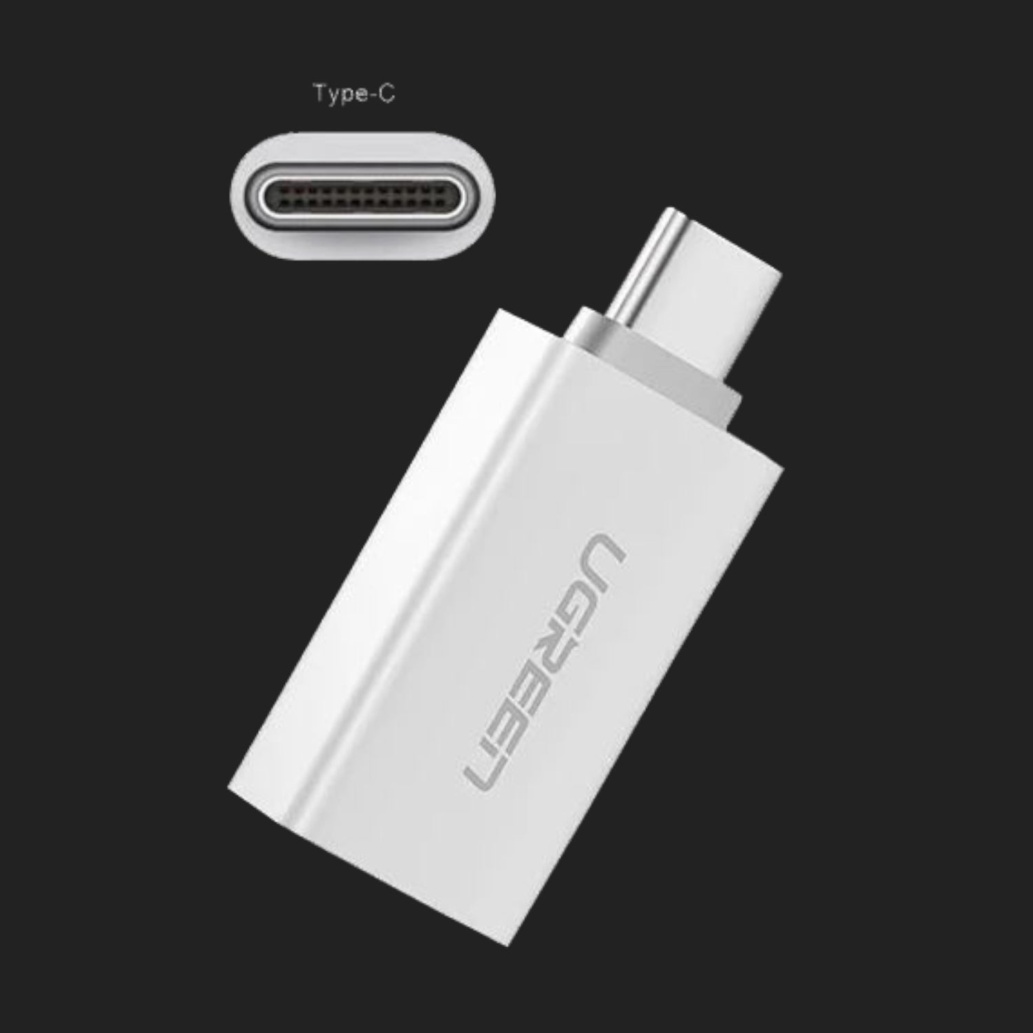 Ugreen US173 Usb-A To USB Type-C Adapter White image 2