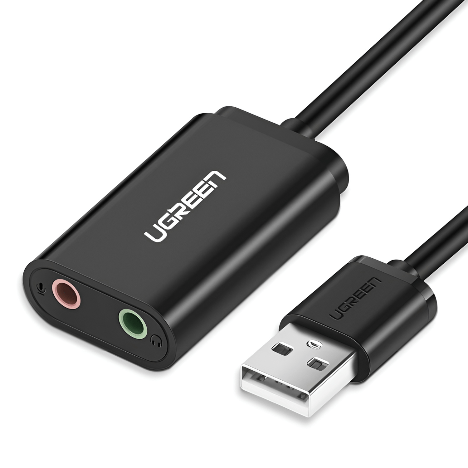 Ugreen USB To 3.5MM External Stereo Sound Adapter Black