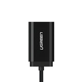 Ugreen USB To 3.5MM External Stereo Sound Adapter Black image 3