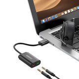 Ugreen USB To 3.5MM External Stereo Sound Adapter Black image 5