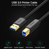 Ugreen US210 Usb-A Printer Cable 2M Black image 4