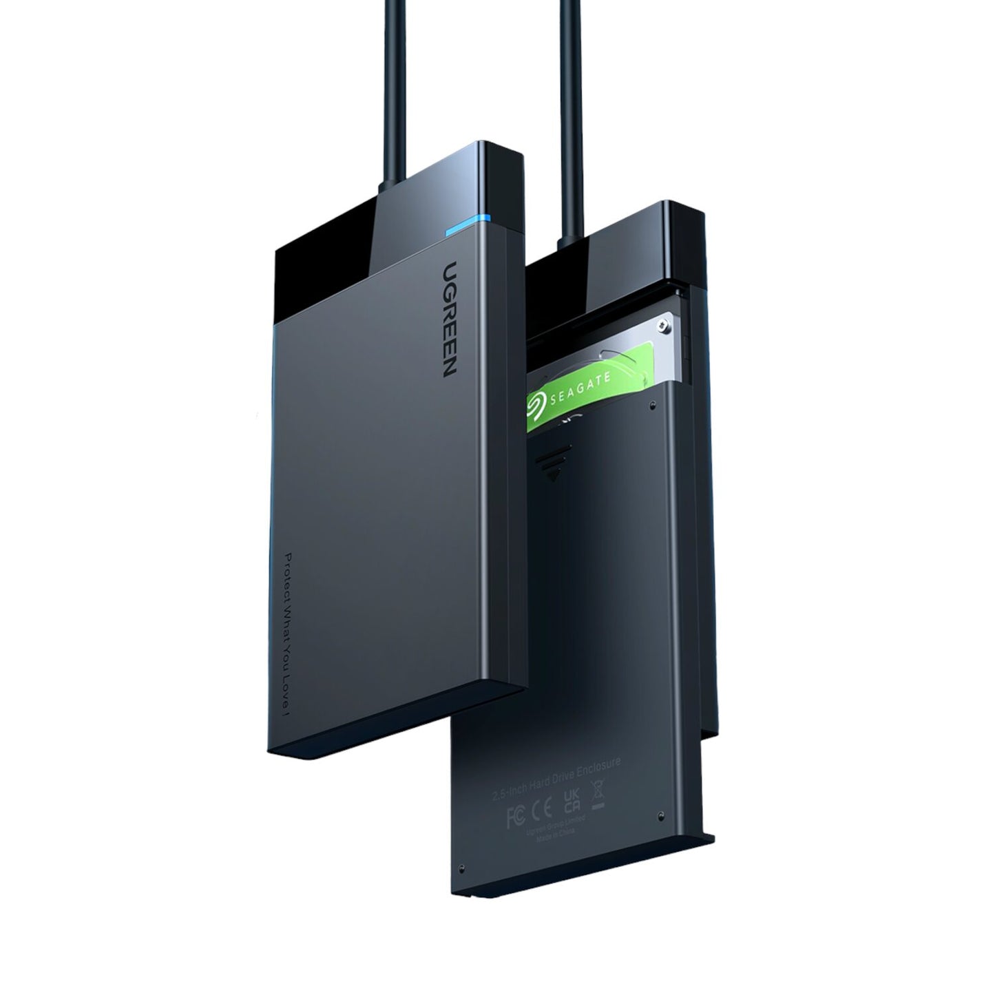 Ugreen USB 3.0 To 2.5” SATA Hard Drive Enclosure (non-Detachable Cable) image 3