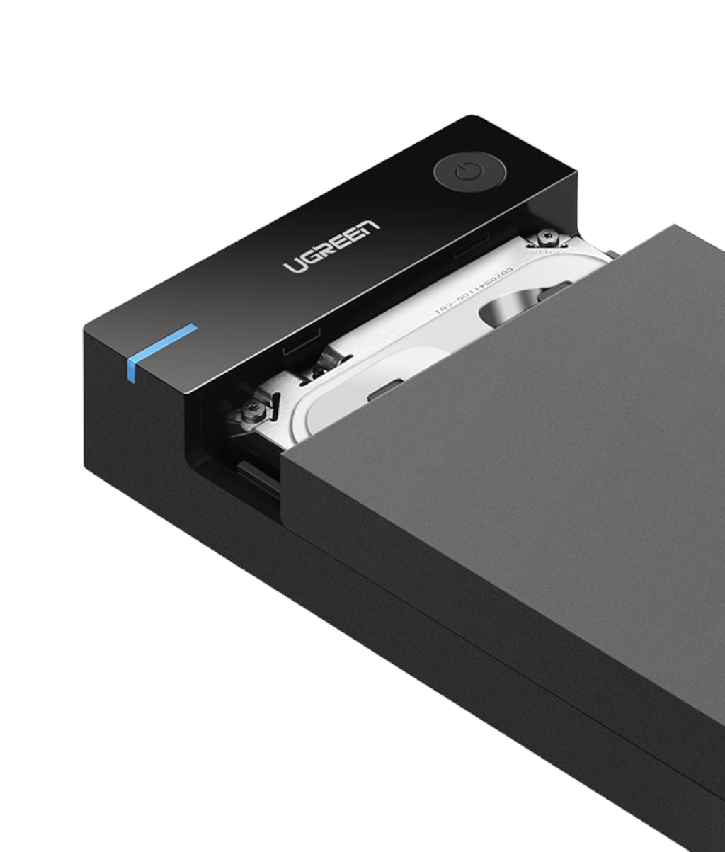 Ugreen 3.5" SATA Hard Drive USB 3.0 Enclosure 5GBPS – Black image 2