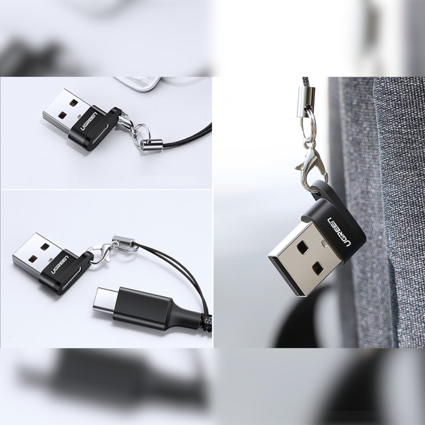 Ugreen USB A Male To USB Type-C Female Adapter (black) image 2