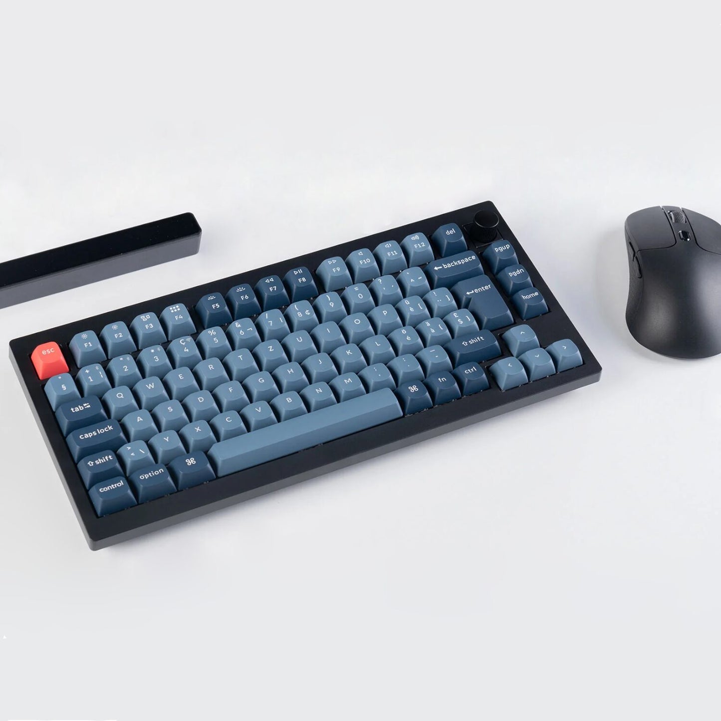 Keychron V1 Max Qmk/Via Wireless Custom Mechanical Keyboard | Red Switches Black image 5