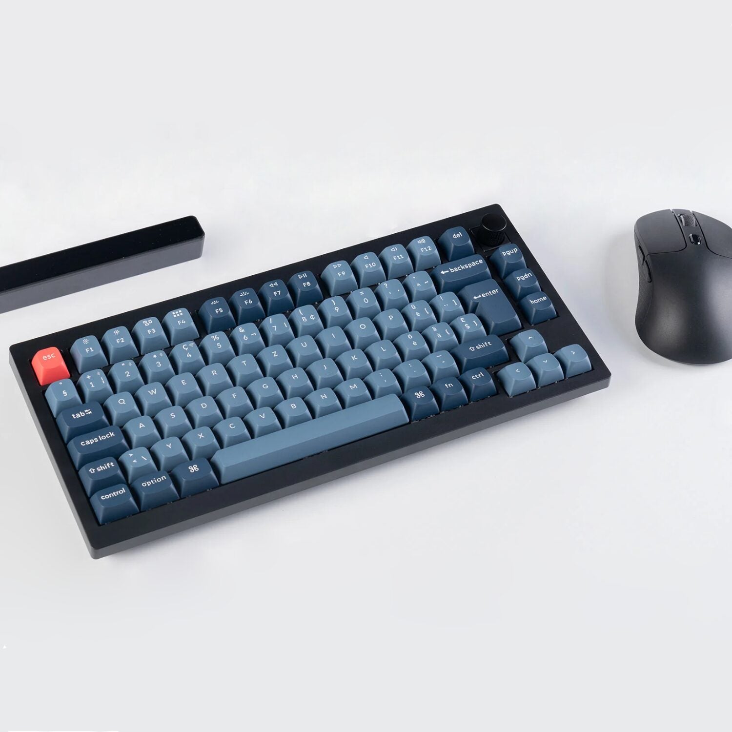Keychron V1 Max Qmk/Via Wireless Custom Mechanical Keyboard | Red Switches Black image 5
