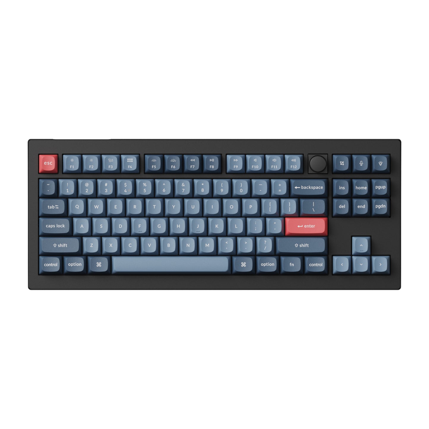 Keychron V3 Max Qmk/Via 80% Wireless Custom Mechanical Keyboard (red Switch) – Carbon Black image 2