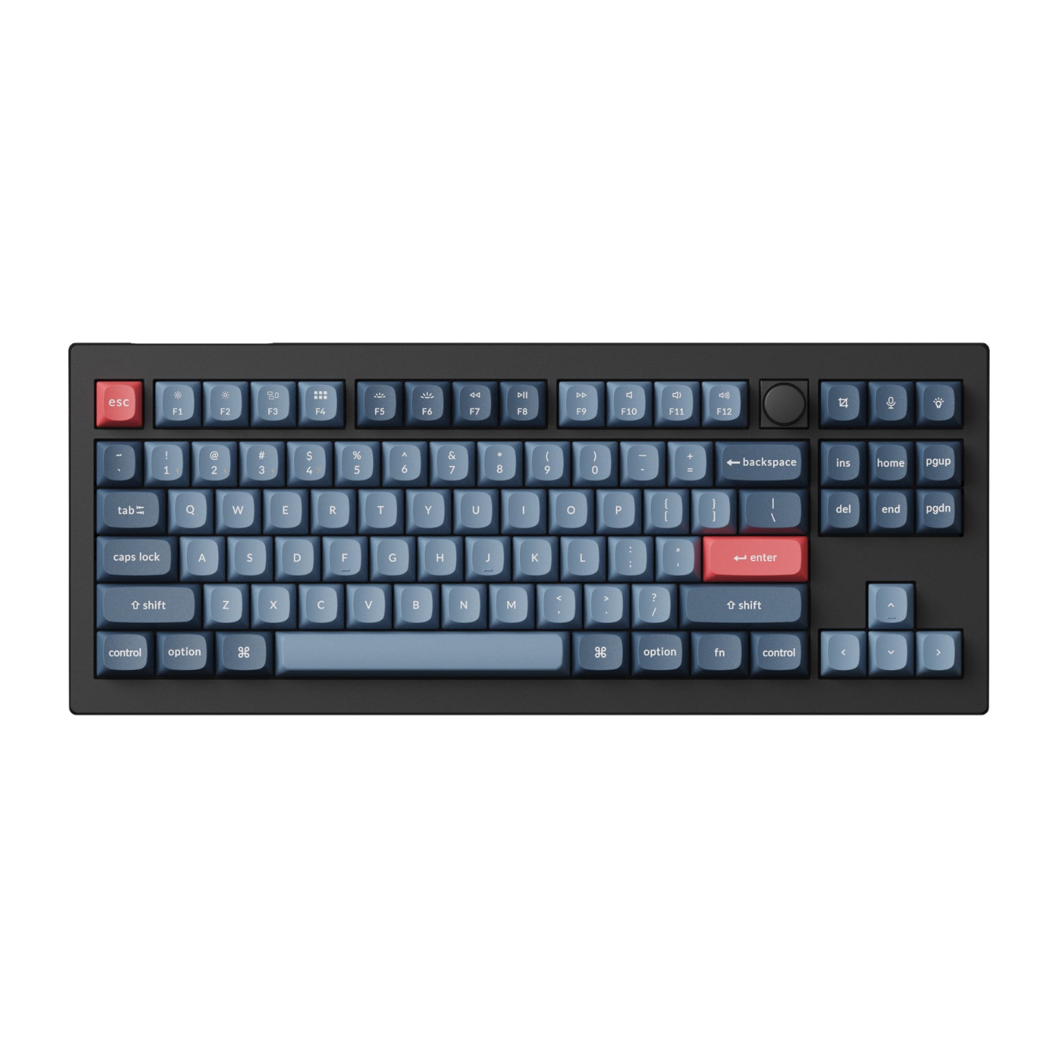 Keychron V3 Max Qmk/Via 80% Wireless Custom Mechanical Keyboard (red Switch) – Carbon Black image 2